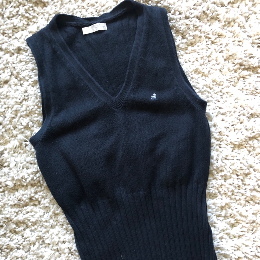 Black sweater vest